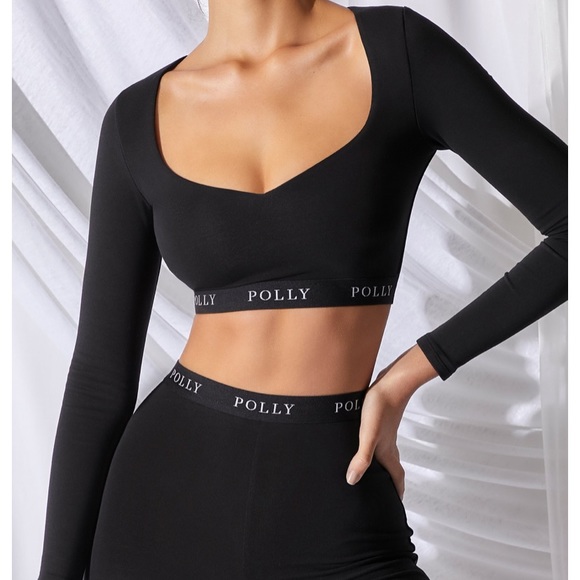 Oh Polly Long Story Short Long Sleeve Crop Top - Picture 2 of 11